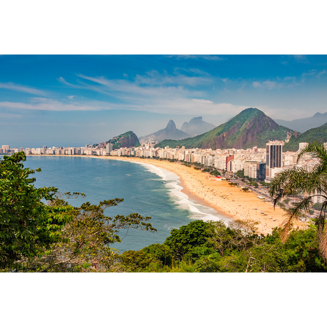 Rio De Janeiro Copacabana Beach Brasilien von Benedek - Leinwanddrucke auf Leinwand