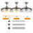 Junito 36'' Ceiling Fan with LED Lights