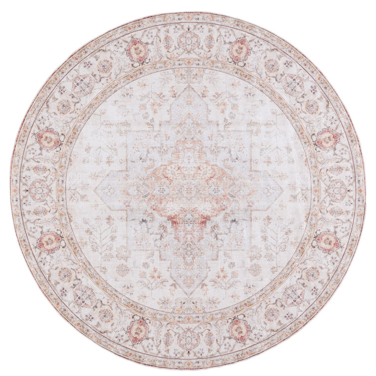 Sonia Oriental Power Loom Light Grey / Rust