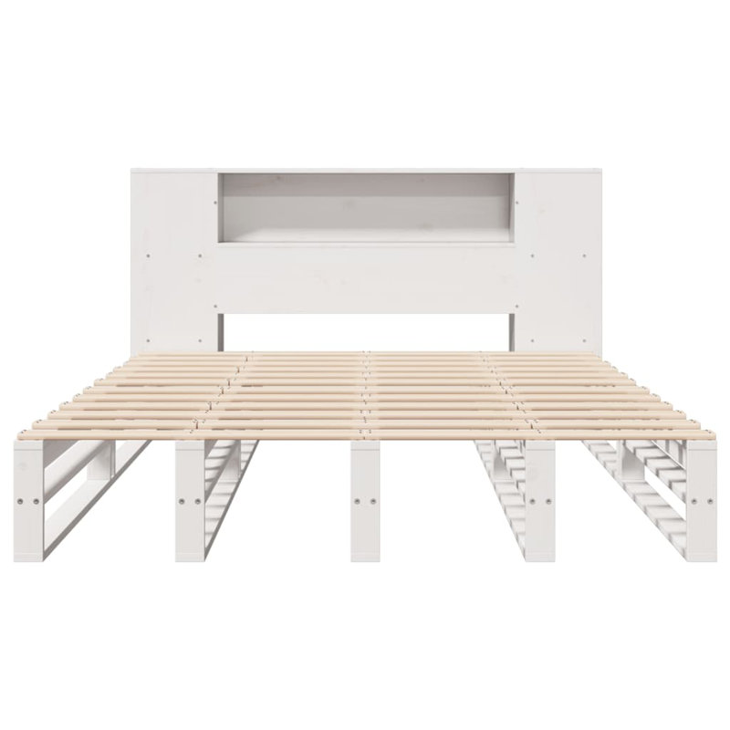 Bridey Solid Wood Bed, 150 x 200cm, Wax brown