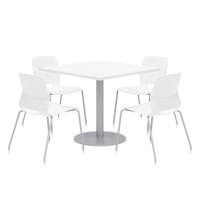 Square Breakroom Table and Chair Set