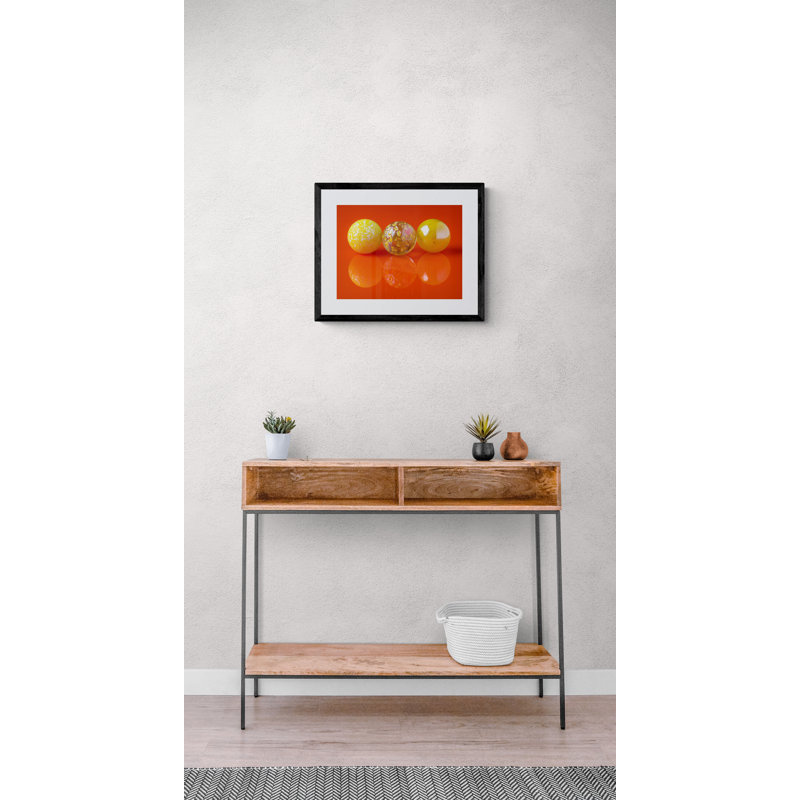 Marbles by Philippe Monthoux, Black Framed Canvas, 24" H x 32" W