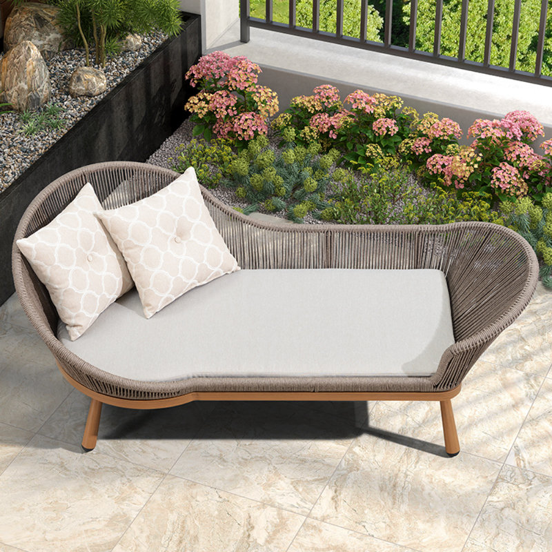 Fauteuil moderne en rotin simple tissé