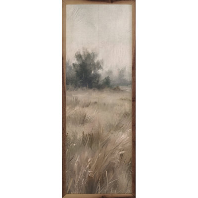 Prairie tranquille au crépuscule
