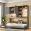 Lits escamotables simples peu encombrants, fabrication en MDF, style moderne pour la maison
