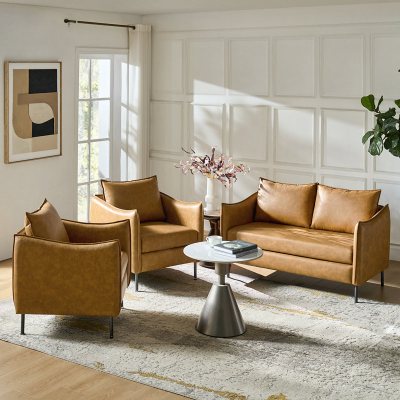 Thoi Living Room Sets, Camel