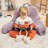 Faux Fur Reading Backrest Pillow-108989350