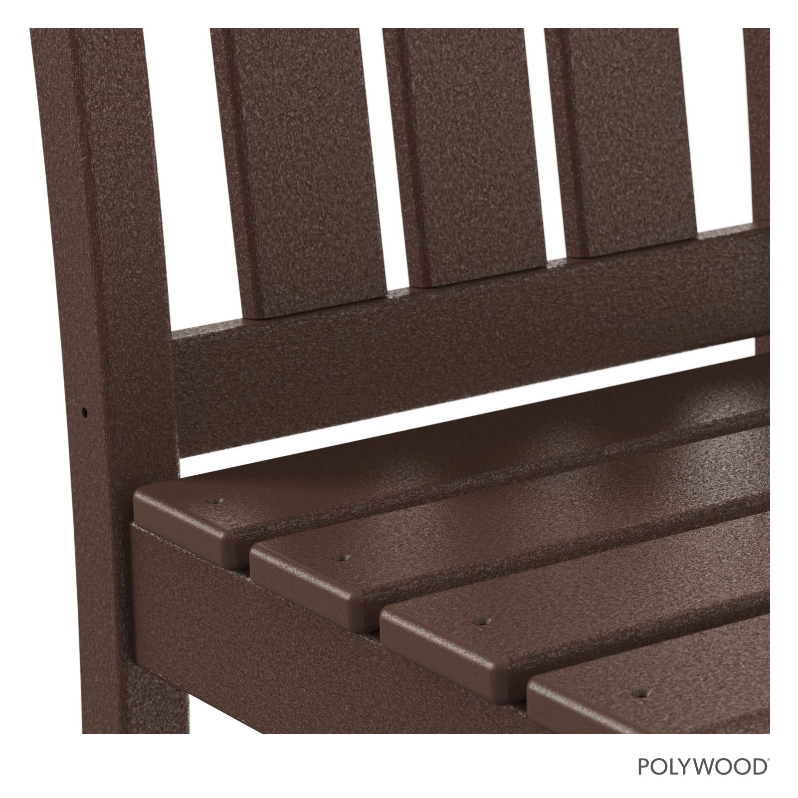 POLYWOOD® Oxford Patio Side Chair, Mahogany