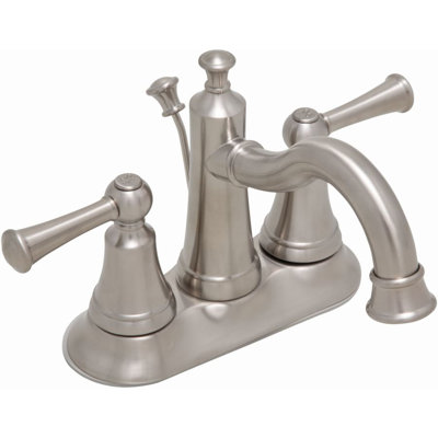Centerset Bathroom Faucet with Drain Assembly