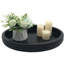 Plateau décoratif ovale en bois, plateau de service de ferme moderne pour centre de table, rangement et présentoir