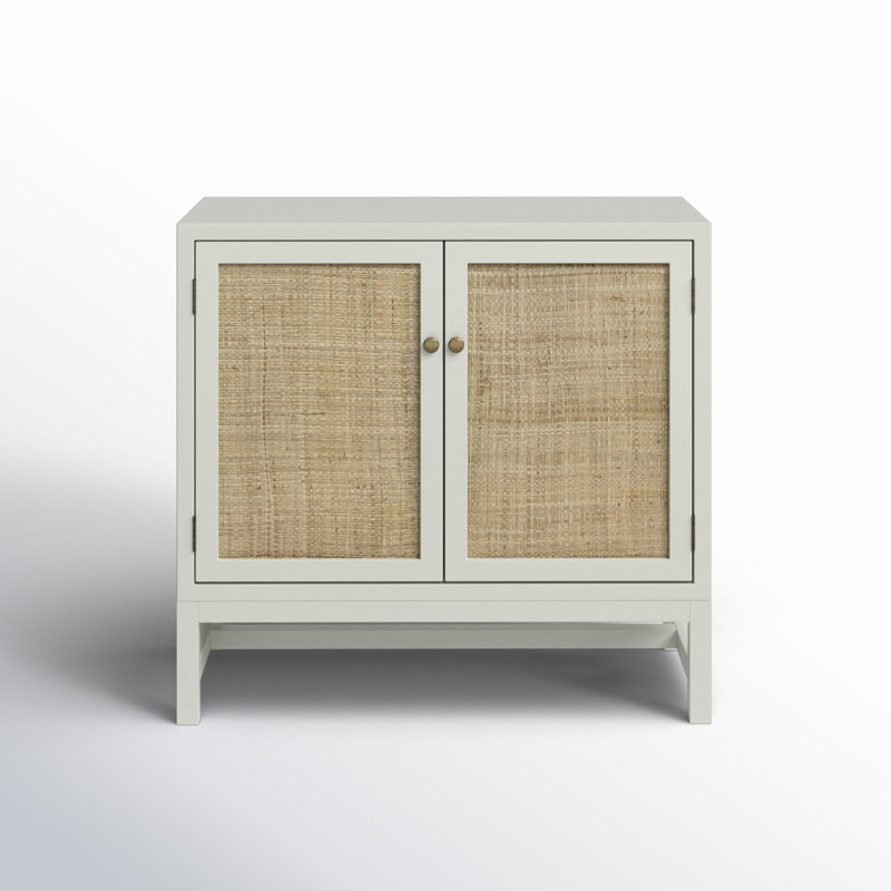 Pepperdine 2-Door Kiln-Dried Wood Accent Cabinet, White