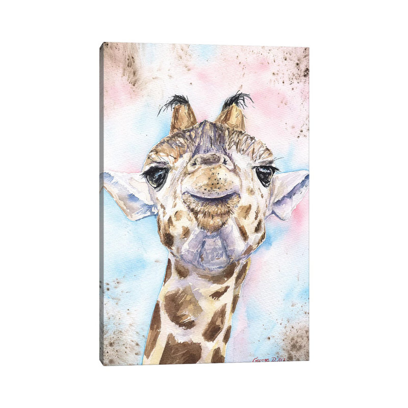 Giraffe II by George Dyachenko - Wrapped Canvas Print, 30.48 cm H x 45.72 cm W