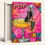 Pop Art, disco, balle, femme, cocktail, toile de verre, impression sur toile, ensemble de 1-62916159