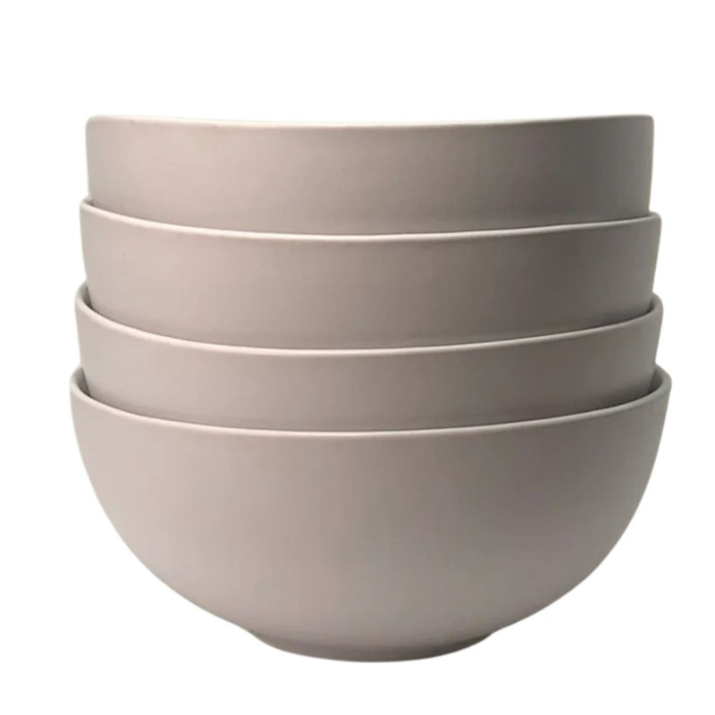 Ensemble de 4 bols The Contour, Beige