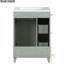 Meuble-lavabo de 61 cm (24 po) - Lavabo en céramique, design pratique avec lavabo et grand espace de rangement, élégant