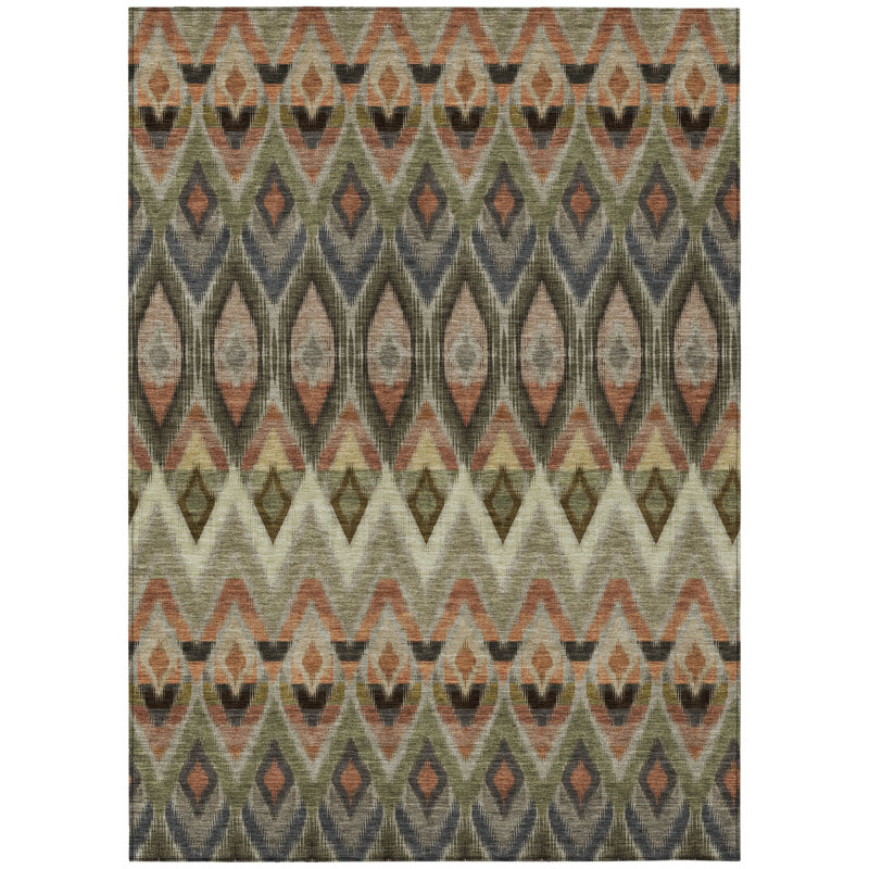 Tapis vert olive 3 'X 5'