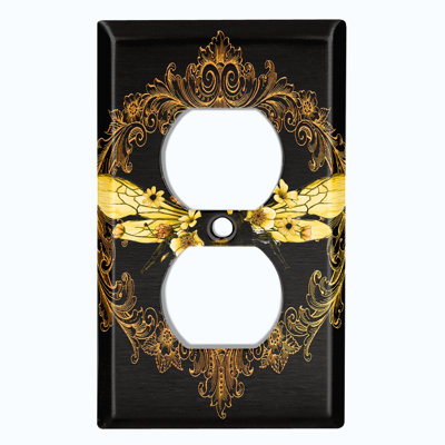 Patterned 1 - Gang Toggle Light Switch Standard Wall Plate