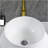 Vessel Bathroom Sink Basin In White Ceramic