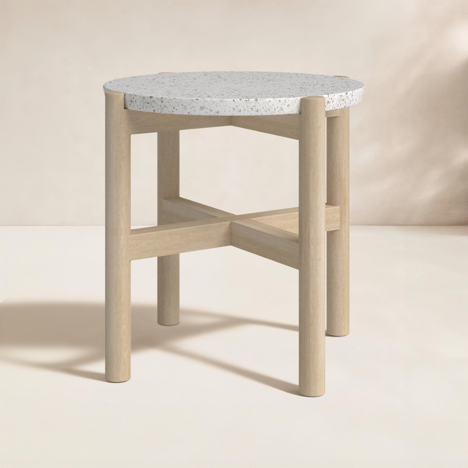 Mimi 20'' Stone Outdoor Side Table