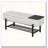 Farmhouse Upholstered Storage Bench with Hidden Compartment and Lower Rack-1813289796