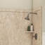 Bordure de douche en alcôve ivoire d'Alaska l 60 po x P 60 po x H 80 po FlexStone-50024284