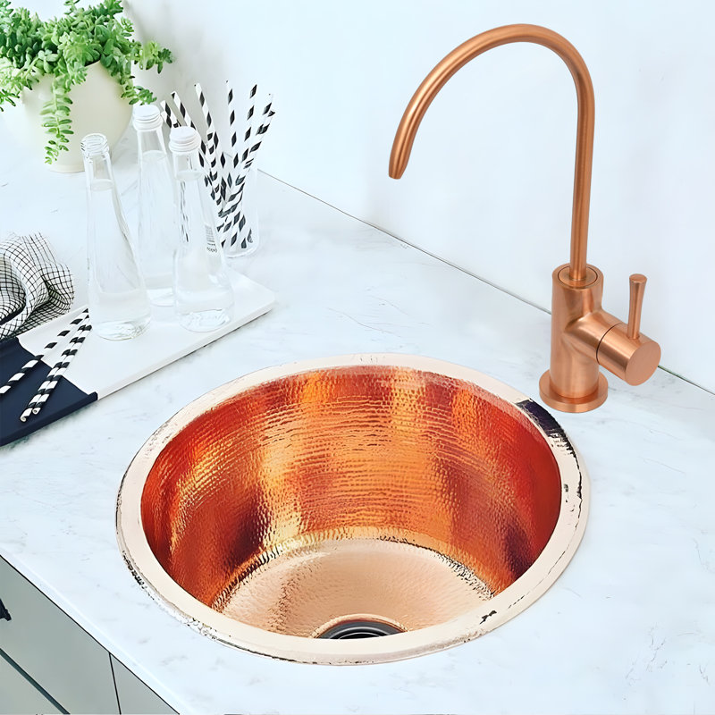 Copper High-Arch Kitchen Water Filter Faucet