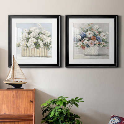Sweet Hydrangeas - ensemble de 2 reproductions de cadres photo
