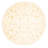One-of-a-Kind 4'1" New Age Round Wool Area Rug in Cream