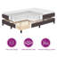 Lit sommier tapissier avec matelas Vidaxl brun foncé 35,4 "x 74,8"-1338477734-1338477737