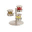 Stainless Steel 3 Tier Mixology Display - 16Oz Jars with Hinged Lid