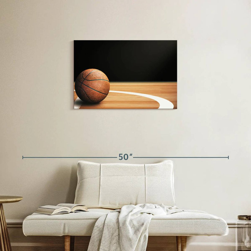  «Basketball Court Ball, H 20 po x l 30 po