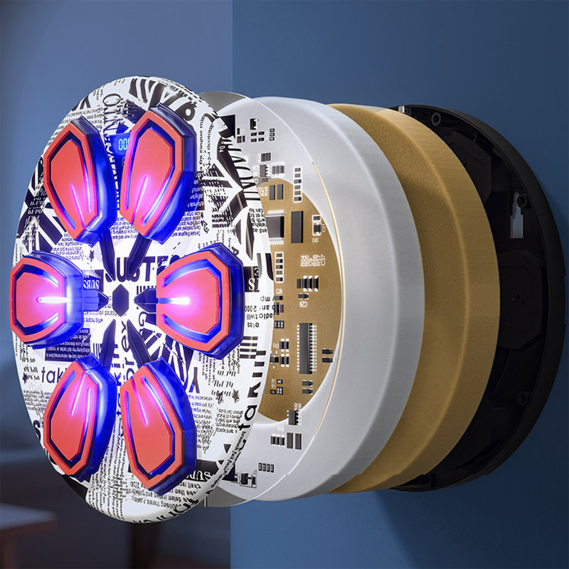 Wall-Mounted Interactive Music Boxing Machine for Home Gym