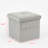 Winningham 12" Tufted Upholstered Folding Storage Bench With Pocket-1294600659