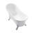 Caché Single Slipper, Clawfoot Soaking Acrylic Bathtub-59226969