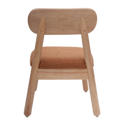 Chaise pour enfants en bois rembourrée