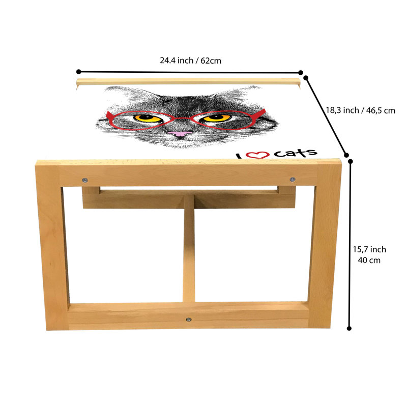 Jaiya Sled Coffee Table, 62cm H x 46cm W x 40cm D