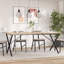 Ronks Dining Table Legs X-Frame Steel-338226201