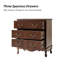 Kaybri Transitional 28"W 3-Drawer Solid Wood Fluted Chest with Built-In Power Outlet Simple Assembly Set of 2-1099118566