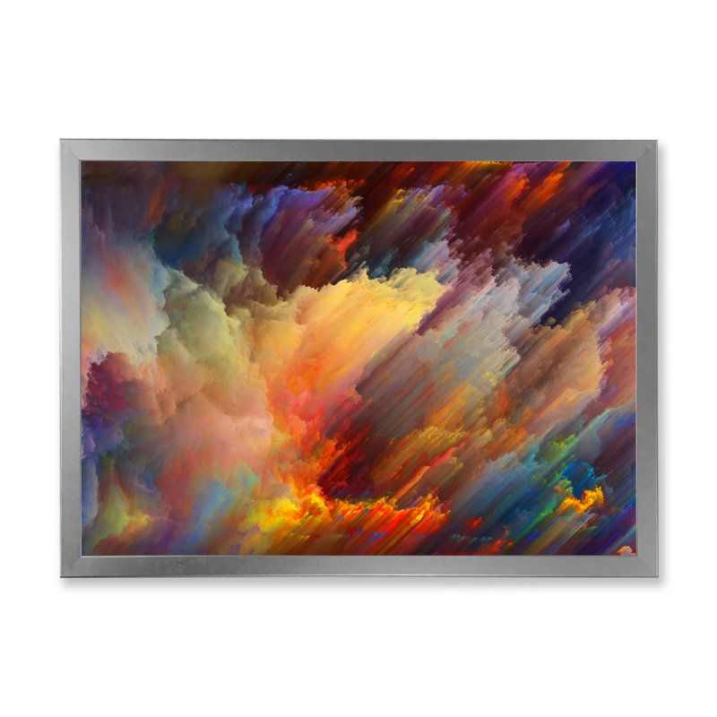 «Colorful Living», reproduction sur toile encadrée, H 8 po x l 12 po x P 1 po, Cadre argenté