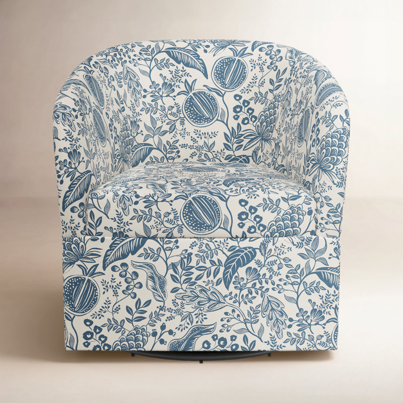 Chaise pivotante Pembroke, Lin bleu grenade RPC