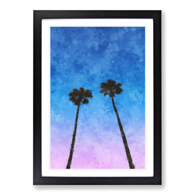 Two Palm Trees - Framed Print