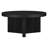 32" Wide Round Coffee Table with Fluted Base — Black Grain Scandinavian MDF Center Table for Living Room | Holm-261653711-261653704