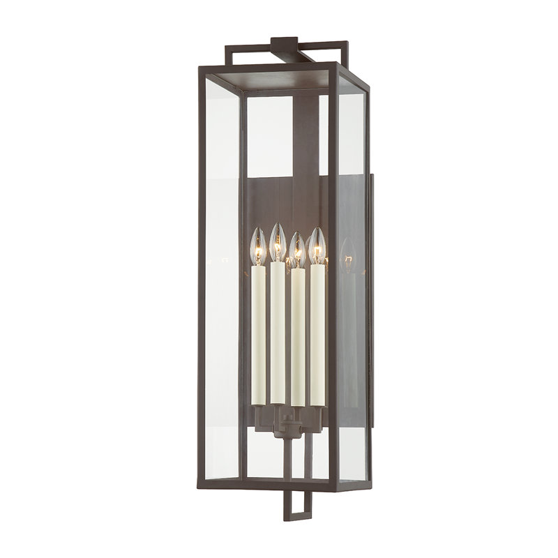Beckham 4 Light Exterior, Textured Bronze, 33.5" H x 10" W x 11.25" D