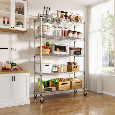 Multi-Size 5-Tier Kitchen Shelf