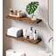 Tablettes flottantes en bois de pin massif 2 pièces Jorgensen pour décoration murale, cuisine, salle de bain, espace de travail, épais-1226905289-1227379627