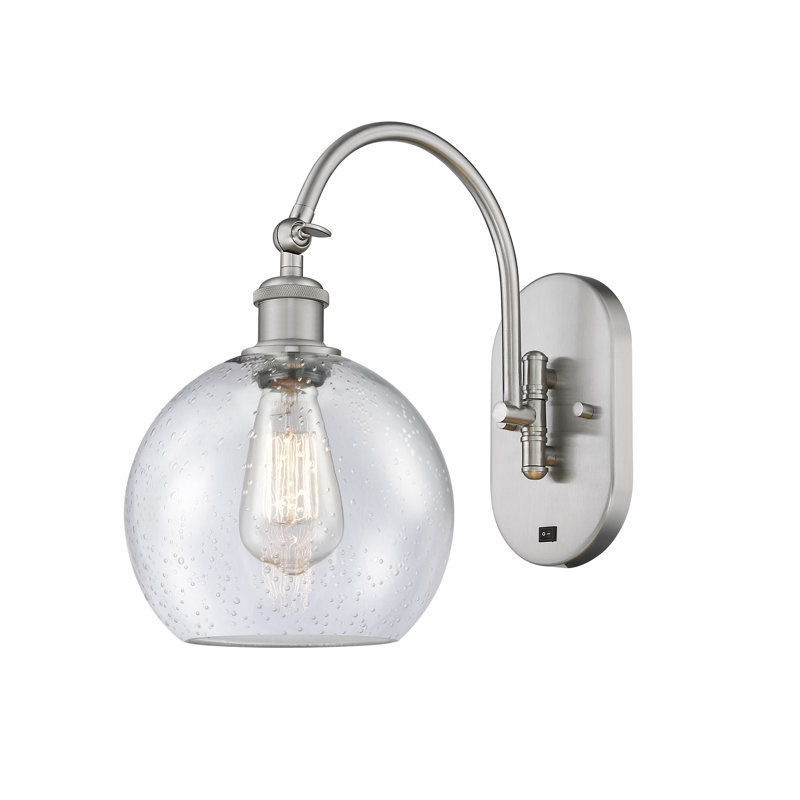 Bras pivotant en acier Ellington, Ampoule non incluse, Nickel satiné brossé