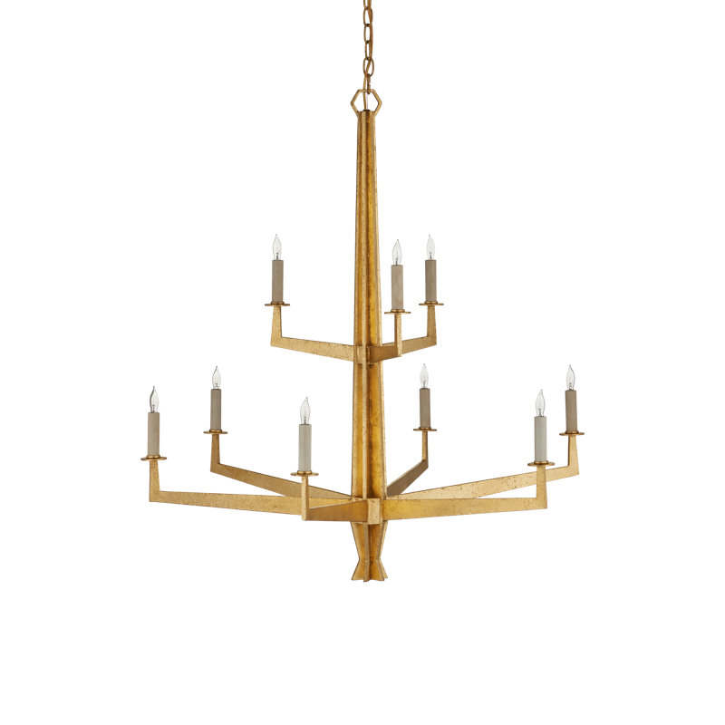 Goldfinch 9 - Light Wrought Iron Chandelier