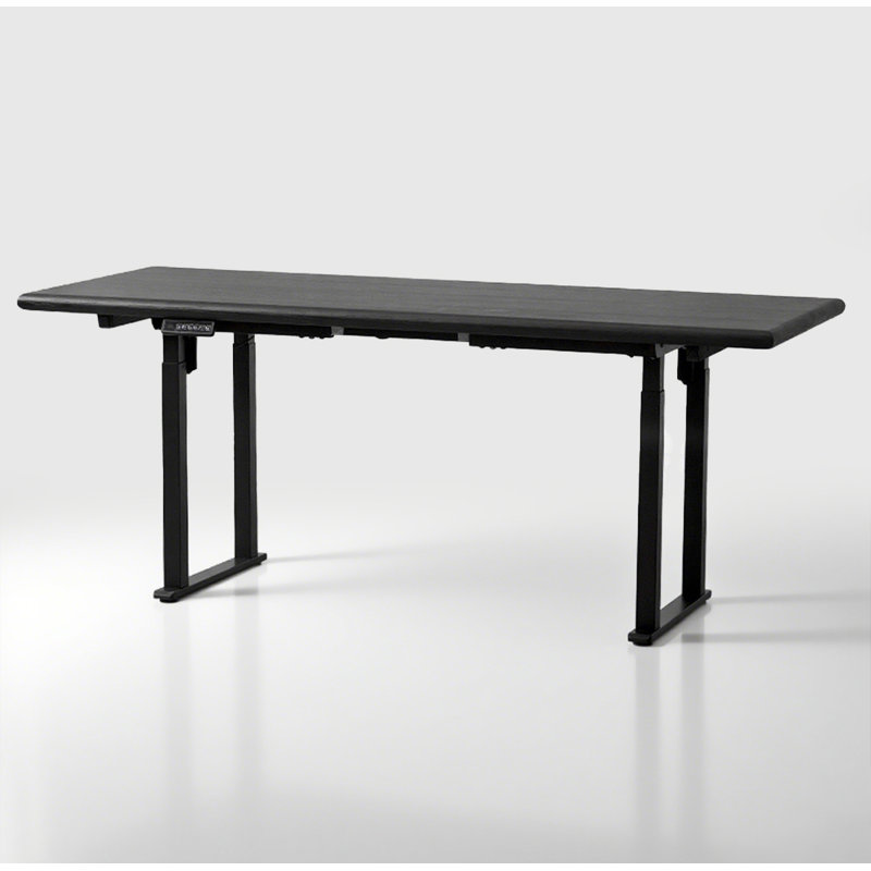 Bureau debout électrique réglable en bois massif, H 29,5 po x l 55,1 po x P 27,6 po
