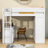 Kaylor Wood Loft Bed with Wardrobes, Desk and 2 Drawers-224846517-224846514