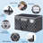 Extra Large Moving Bags, Heavy-Duty Storage Totes With Zipper Top And Sturdy Handles,Collapsible Storage Bags, 88L,(Black & Grey/6 Pcs)